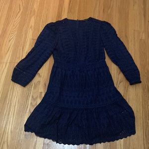 J. Crew long sleeve blue dress